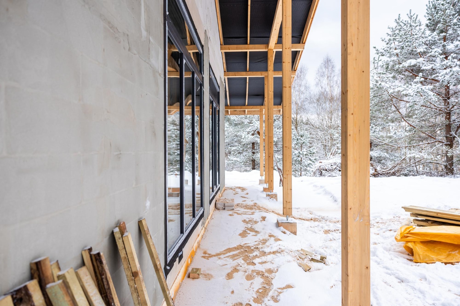 winter home construction